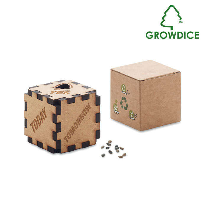 Die with seeds | Eco promotional gift